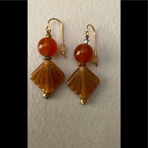 Stone earrings